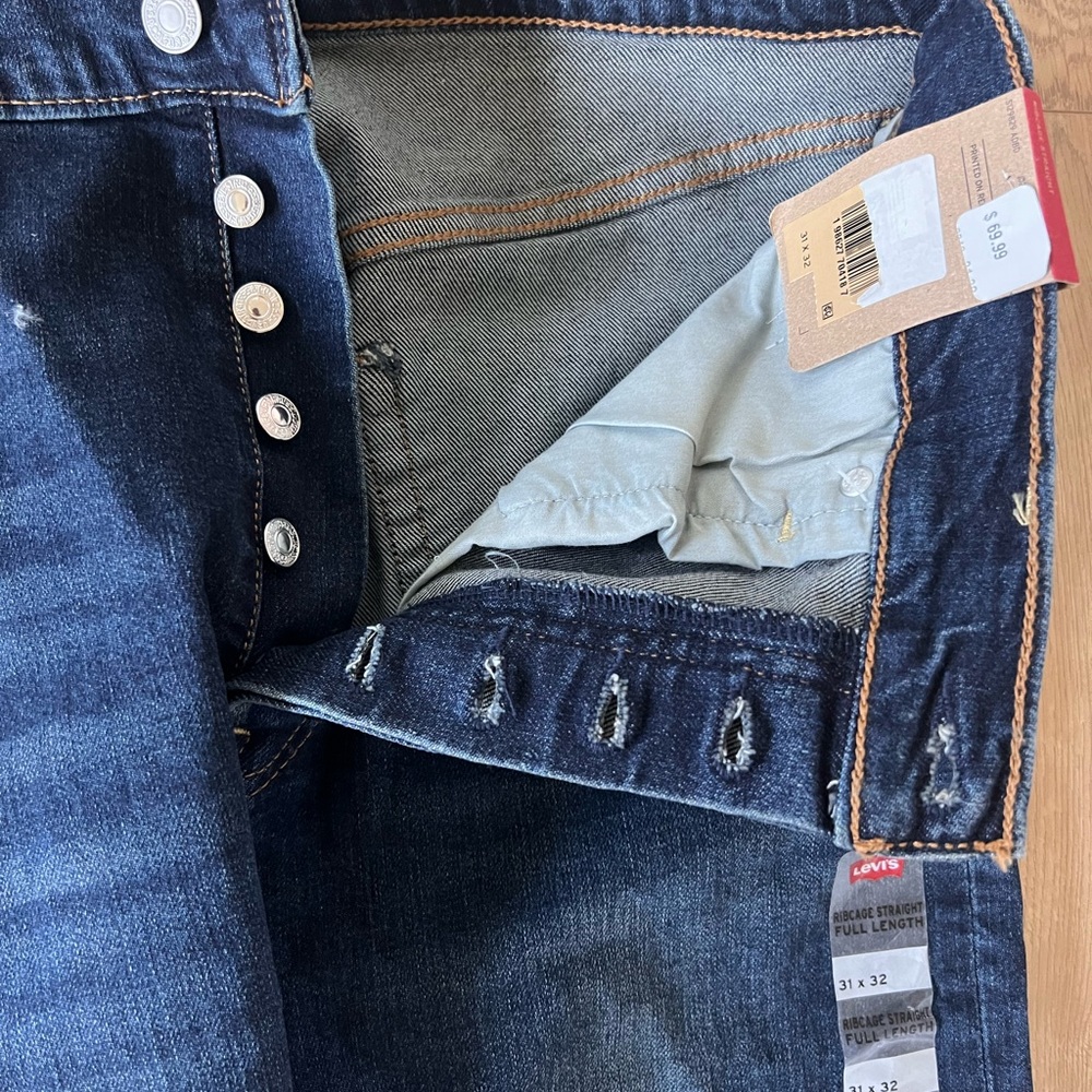 Levi's High-Rise Women's Indigo Button-Fly Jeans